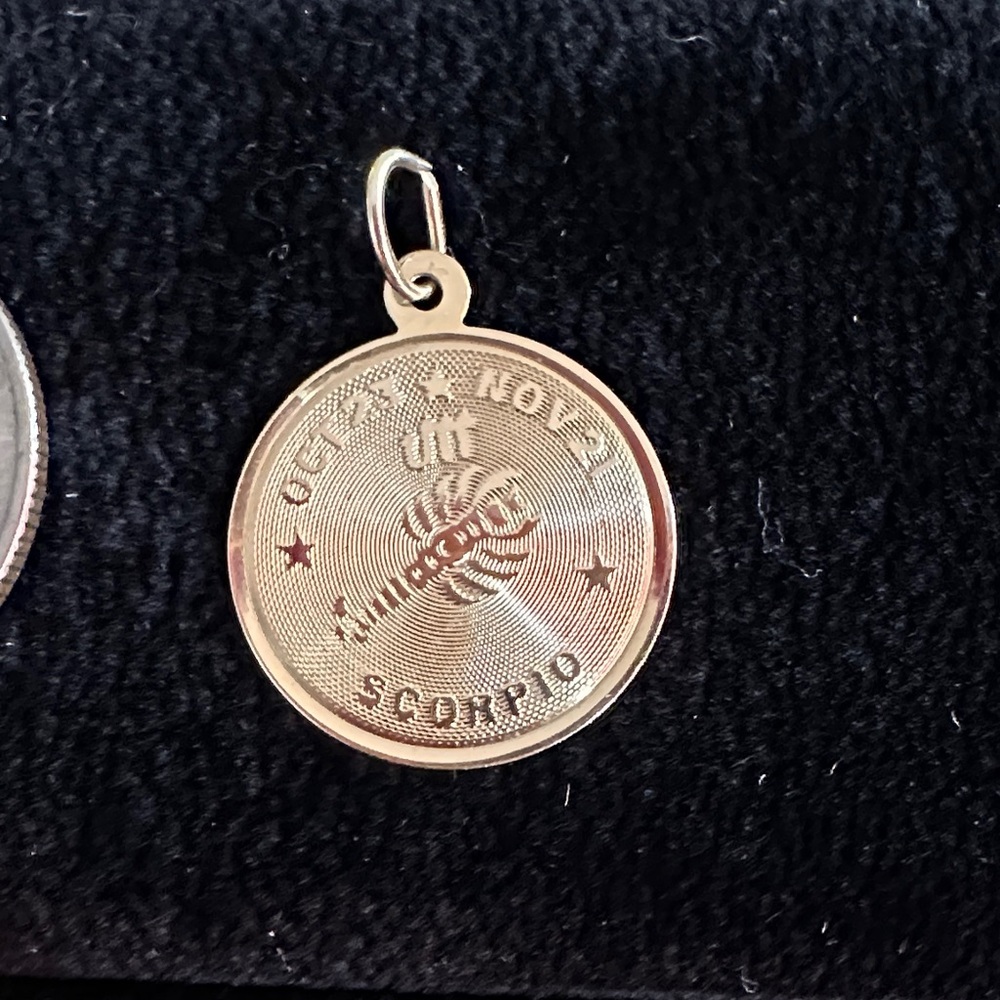 14k Gold Scorpio charm